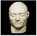 Death mask archival reference photograph
